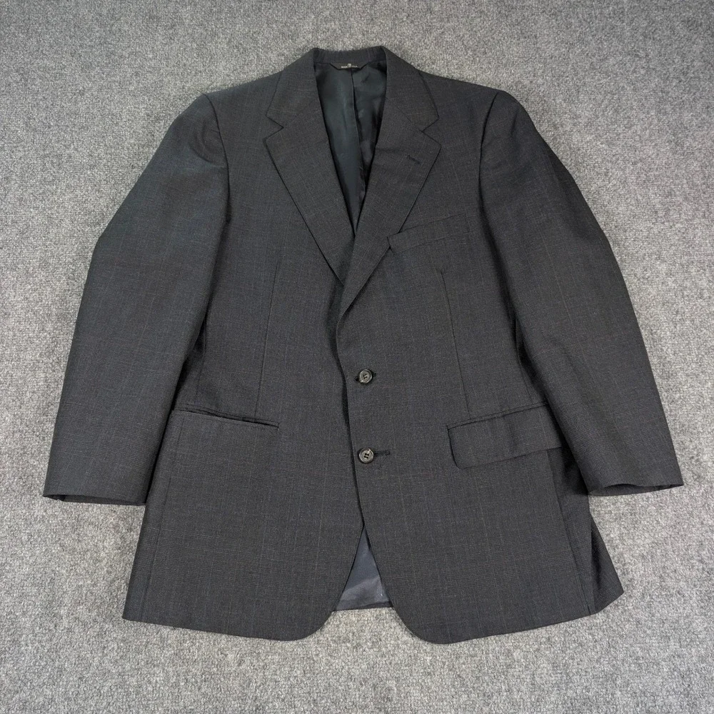 Polo University Club Ralph Lauren Blazer Mens 40R Grey Glen Check Sport Coat USA